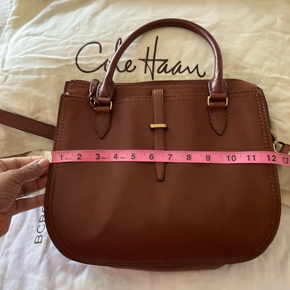 Fossil Rich Brown Leather Satchel - Picture 3 of 7